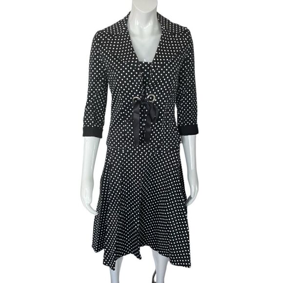 Rinascimento Polka-Dot Dress and Jacket Set - Picture 1 of 13